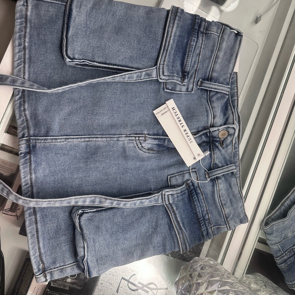 OOTDFash Blue Mini Skirt